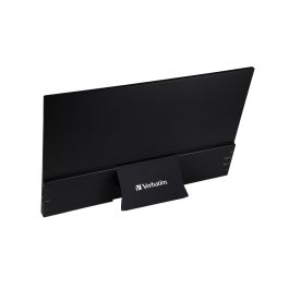 Verbatim PMT-15-4K Monitor Portátil Táctil 15.6" 4K Ultra HD IPS Multitouch 10 puntos Negro para Laptop, Gaming y Móviles