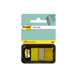 Post-it Banderitas Separadoras 680-5 Amarilla Dispensador de 50 Unidades Transparentes Reutilizables 25.4 x 43.1 mm Precio: 3.50000002. SKU: B13FQPFEMM