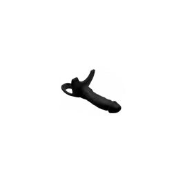 Consolador con arnés XR Brands Size Matters Negro Consolador con arnés XR Brands Size Matters Negro