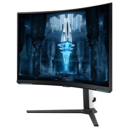 Samsung LS32BG850NPX Monitor Gaming 32 Pulgadas, 4K UHD, Mini-LED, Quantum HDR 2000, 240Hz, 1ms, Curvo 1000R, Freesync Premium Pro, G-Sync Compatible, Blanco