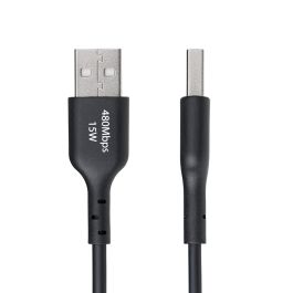Cable USB Startech USB2AC1MNC Negro 1 m Cable USB Startech USB2AC1MNC Negro 1 m