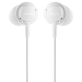 NGS Auriculares Cross Drift con Micrófono Jack 3.5 mm Blancos