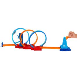 Hot Wheels Pista Loopings Locos Ultra Hots HPX93 - Aventura con triple looping