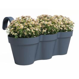 Maceta ARTEVASI - CAPRI TRIPLE - Balcón - Azul Pizarra - L54 x P30,5 x H28 cm Maceta ARTEVASI - CAPRI TRIPLE - Balcón - Azul Pizarra - L54 x P30,5 x H28 cm