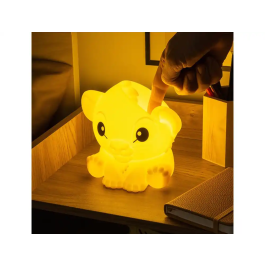 Disney Lámpara Squishy Glo Silicona Recargable Simba 15 cm Paladone