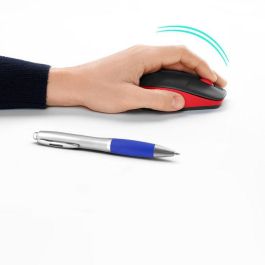 Logitech M190 Ratón Inalámbrico RF Completo, Pilas Alcalinas, Rojo