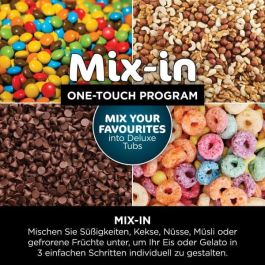 Ninja NC501EU Creami Deluxe Máquina de Helados y Batidos 2.1L con 3 Recipientes, Preparación de Sorbete, Negro/Plata