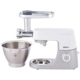 Kenwood KAX950ME Picadora de Carne de Aluminio y Acero Inoxidable - Incluye 3 Discos y 2 Cuernos para Salchichas