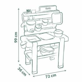 Smoby SMO840208 Cocina de Barro Mud Kitchen Life con Temática de Hogar