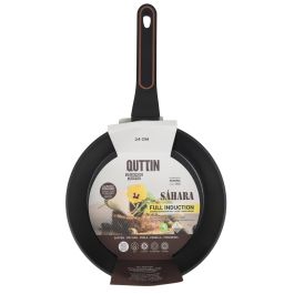 Quttin Sartén 24 cm Aluminio Forjado con Mango Soft-Touch Saha 3.0 mm (6 Unidades)