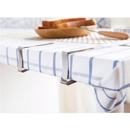 My Bar Set de 4 Pinzas Sujetamantel de Acero para Mesa - 7.4 x 4.5 x 1.2 cm (24 Unidades)