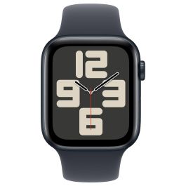 Apple Watch SE GPS + Cellular 44mm Medianoche con Caja de Aluminio y Correa Deportiva Negra Talla M/L