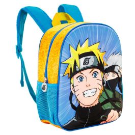 KARACTERMANIA Mochila 3D Naruto Clan Naruto 31cm preescolar con relieve frontal y bolsillos laterales de malla