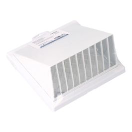 Rejilla ventilación con campana abs ø 100mm blanca