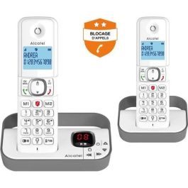 Teléfono fijo inalámbrico - ALCATEL - F860 voice duo gris - Bloqueo de llamadas no deseadas Teléfono fijo inalámbrico - ALCATEL - F860 voice duo gris - Bloqueo de llamadas no deseadas