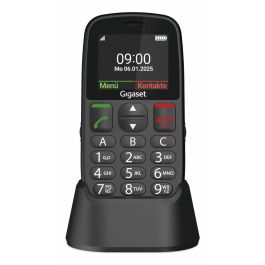 Gigaset GL395 Teléfono Móvil para Personas Mayores Dual SIM con Botones Grandes, Resistente IP44, Linterna, Negro