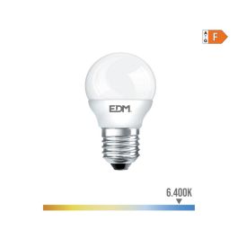 Edm Bombilla esférica LED E27 7W 600lm 6400K luz fría Ø4,5x8cm, clase energética F Precio: 3.50000002. SKU: S7901088