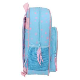 Safta Mochila Junior Adapt.Carro Stitch "Happy" 32x38x12 Cm
