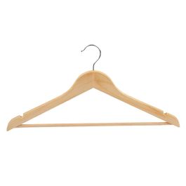 Set 3 Perchas de Madera Natural Kipit 44.5x23x4 cm (24 Unidades) Set 3 Perchas de Madera Natural Kipit 44.5x23x4 cm (24 Unidades)