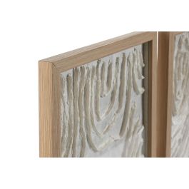 Cuadro Scandi DKD Home Decor Blanco Natural 2 x 35 x 25 cm Set de 2 Cuadro Scandi DKD Home Decor Blanco Natural 2 x 35 x 25 cm Set de 2
