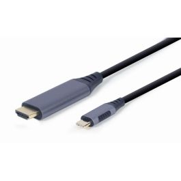 Gembird CC-USB3C-HDMI-01-6 Adaptador Cable USB-C a HDMI 4K@60Hz, 1.8m, Negro/Gris - Duplica/Extiende Pantalla, Alimentado por USB Gembird CC-USB3C-HDMI-01-6 Adaptador Cable USB-C a HDMI 4K@60Hz, 1.8m, Negro/Gris - Duplica/Extiende Pantalla, Alimentado por USB