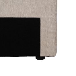 Cabecero Beige Tejido Dormitorio 160 X 8 X 100 cm