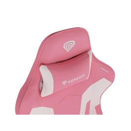 GENESIS Nitro 710 Silla Gaming de PC Ergonómica con Respaldo Ajustable y Reposabrazos 2D. Piel Ecológica Blanco - Soporta 150kg