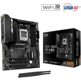 ASRock X870 Pro-A WiFi Placa Base (AM5) DDR5 ATX para Procesadores AMD Ryzen Serie 6000, 7000, 8000 y 9000 con WiFi 7 y Bluetooth 5.4 Precio: 242.49999983. SKU: B13HM74Y5V