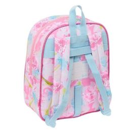 Mochila Escolar Barbie Painterly Rosa Azul cielo 22 x 27 x 10 cm