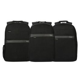 Targus GeoLite Mochila Unisex 16" (40,6 cm) para Portátil Negro, Resistente al Agua, 2 Compartimentos y Bolsillos