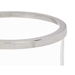 Portavelas Copa Grande Plateada Giftdecor 18x23.5x18 cm - Cristal y Acero (6 Unidades) Portavelas Copa Grande Plateada Giftdecor 18x23.5x18 cm - Cristal y Acero (6 Unidades)