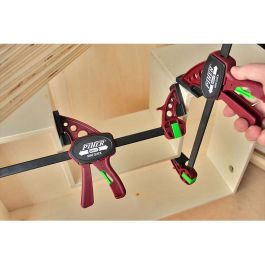 Piher Sargento mini quick 30cm ref. 52430 - Fuerza máxima 75kg, reversible con un clic, cabezales de nylon y fibra de vidrio