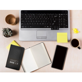 Antartik Cuaderno Tapa Dura A6 Hojas Cuadrícula Negro 100 Hojas 80 gr FSC Certificado