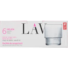 Set de 6 Vasos Helen 230 cc - LAV (8 Cajas) Set de 6 Vasos Helen 230 cc - LAV (8 Cajas)
