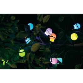 Guirnalda solar festiva 20 bombillas LED cambiando color Guirnalda solar festiva 20 bombillas LED cambiando color