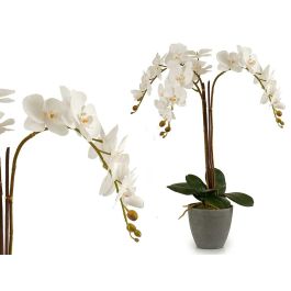 Orquidea Blanca Maceta Conica Gris Jumbo Ibergarden 40X78CM (2 Unidades) Precio: 52.5000003. SKU: B1HCYNW4ME