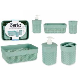 Set 3 Piezas Baño Verde Menta Plástico Berilo - 16.5x9x22.8 cm (12 Unidades) Precio: 38.78999971. SKU: S3609076