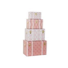 Baul Sixties DKD Home Decor Naranja Blanco 35 x 41 x 60 cm Set de 4 Precio: 131.8053. SKU: S3032123