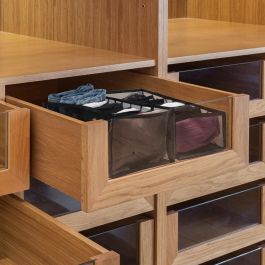 Je cherche une Idee Organizador de Ropa con 9 Compartimentos para Armario y Cajones 32x25x17 cm