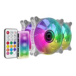Mars Gaming MF-3DKITW Pack 3 Ventiladores 12cm ARGB Espejo Infinito 3D con HUB, Mando, Controlador Iluminado, Compatible PC Blanco Precio: 34.50000037. SKU: B129AWZZ48