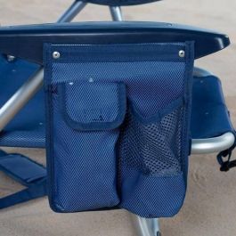 Silla playa aluminio plegable 4 posiciones 51x45x76cm con cojin,bolsillo y asa. Silla playa aluminio plegable 4 posiciones 51x45x76cm con cojin,bolsillo y asa.
