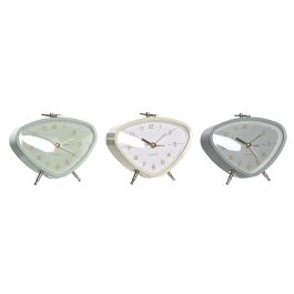DKD Home Decor Reloj Despertador Vintage Metal y PVC, Colores Surtidos (Azul, Blanco, Gris), 11.5x4x10 cm - Pack de 3 Unidades Precio: 22.88999955. SKU: S3044967