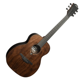 LAG Guitarra Acústica Travel A/E Electroacústica Folk Natural Satinado