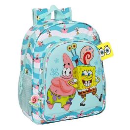 Mochila Escolar Spongebob Stay positive Azul Blanco 32 x 38 x 12 cm Precio: 19.49999942. SKU: S4306513