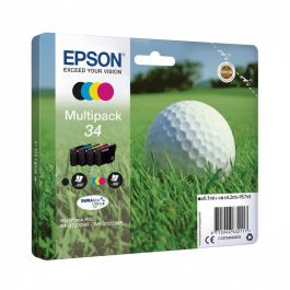 Epson Multipack Tinta 34 Durabrite Ultra Ink 4 Colores (Negro, Cian, Magenta, Amarillo) 6.1ml + 4.2ml x3 Precio: 59.89000028. SKU: S8405460