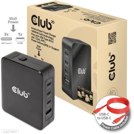 Club3D Ladegerät 3xUSB Typ C. 1xUSB Typ A. PD 140W. GaN retail Precio: 121.49999983. SKU: B12Y4YXP5V