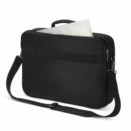 DICOTA Eco Multi Plus SELECT 14-15.6" Bandolera para Portátil 15.6" Negro, PET Reciclado, Compartimento Tablet, Resistente a Golpes