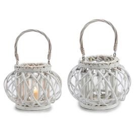 Portavelas Cilind Blanco Con Asa 18Cm Al Giftdecor (6 Unidades) Precio: 37.6899996. SKU: B155Y2HEVS
