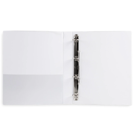 Liderpapel Carpeta Canguro 4 Anillas Mixtas 25mm A4 Plástico Blanco