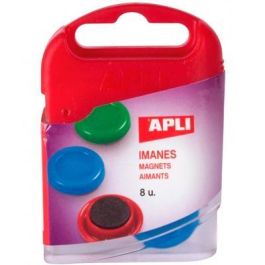 Apli Pack 8 Imanes Redondos 20 mm Colores Surtidos Precio: 1.5900005. SKU: B1F959Q2E3